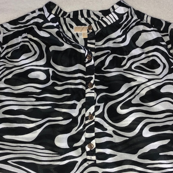 Michael Kors zebra print cotton shirt - Picture 4 of 6
